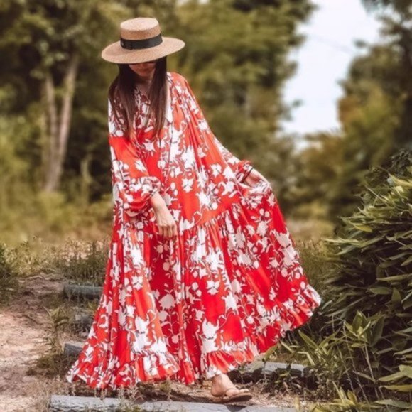 Voluminous Johanna Ortiz Dress US Medium NWT - Picture 9 of 10